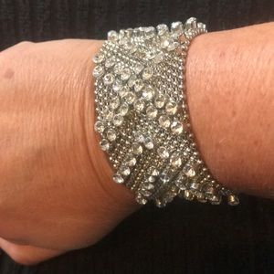 Beautiful rhinestone costume jewelry bracelet